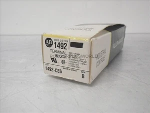 1492-CE6 1492CE6 Allen Bradley Terminal Block Ser B *Lot of 9* (Surplus In Box) - Picture 1 of 6