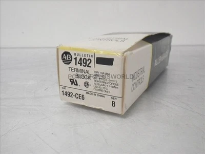 1492-CE6 1492CE6 Allen Bradley Terminal Block Ser B *Lot of 9* (Surplus In Box) - Image 1 of 4