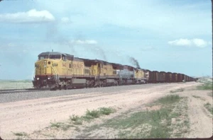 UP 9442 C41-8W BLACK THUNDER WY (UNION PACIFIC) ORIGINAL SLIDE 06-03-96 T1-12 - Picture 1 of 1