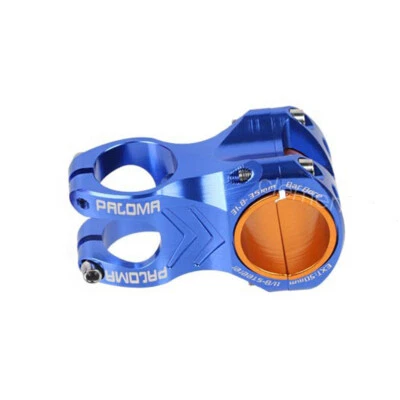 MTB Bike Handlebar Stem Blue Bicycle Stem Riser Aluminium Alloy 31.8/35mm*50mm - Image 1 of 4
