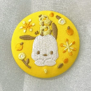 Sanrio Pochacco Embroidery Pin from Japan  - Picture 1 of 6