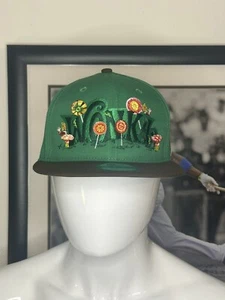 NEW ERA 9FIFTY Cap Willy Wonka Charlie & the Chocolate Factory Green Snap Back - Picture 1 of 4