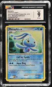 CGC 9 Error Holo Shift Manaphy 2007 Diamond & Pearl Trainer Kit 4/12 Card - Picture 1 of 2