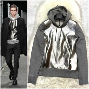 Runway Modell Neil Barrett Metallic Pullover Parka S grau silber - Bild 1 von 10