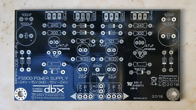 DBX FS900 Symmetric Power Supply For 900 Series (Or DIYers) PCB by moutoulos™ - Image 1 of 4