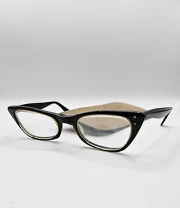 Vintage 50er Jahre Cat Eye Hornrand 4-5 1/4 Bausch & Lomb Gestell Brille 60s - Bild 1 von 10