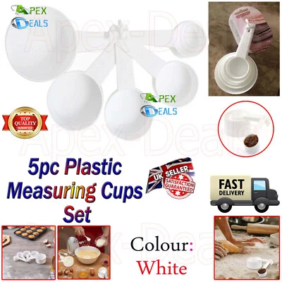 5x Measuring Cups And Spoons Set For Cooking Baking Tea Kitchen Weighing Toolset - Image 1 of 4