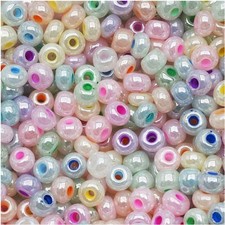 Jablonex Czech Seed Beads Mix, 1-Ounce, Size 6/0, Pastel Pearl Assorted