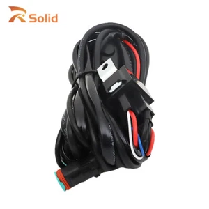 Plug And Play High Beam Wiring Loom Harness Kit Spot Light LED Bar 12V 30A 2-Way - Picture 1 of 8