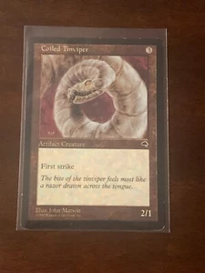Magic the Gathering Tempest Coiled Tinviper - Picture 1 of 2