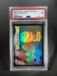 2001 WOTC Harry Potter Draco Malfoy TCG Holo #2 PSA 7 Near Mint - Picture 1 of 1