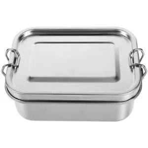 Lunch Box Contenitore Porta Pranzo Acciaio Inox Contenitore Alimenti Sigillante Contenitore Pranzo - Foto 1 di 12