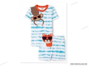 NEW GYMBOREE BOYS MONKEY SHORTIE PAJAMAS SIZE 5T - Picture 1 of 2