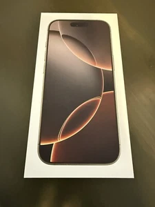 Apple iPhone 16 Pro Desert Titanium 128 GB- Empty Box ONLY - Picture 1 of 2