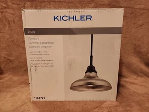 Kichler Jetty Pendant Light Weathered Zinc Finish Galvanized Metal Shade 1163729 - Picture 1 of 9