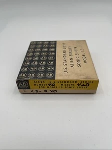 U.S. STANDARD A-B SONIC SIFTER SIEVE L3-S40 420 MICRONS - NEW OLD STOCK - Picture 1 of 17