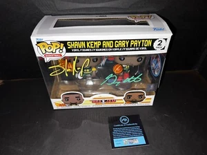 Gary Payton & Shawn Kemp firmato autografo NBA JAM Funko Pop con certificato di autenticità - Foto 1 di 5