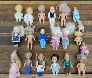 Vintage Dolls Mattel Mini Baby BARBIE Doll Lot Barbie Chelsea Midge Toddlers ☆