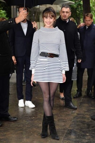 ABITO 100% originale CHANEL 2017 taglia 34 nero bianco a righe cc