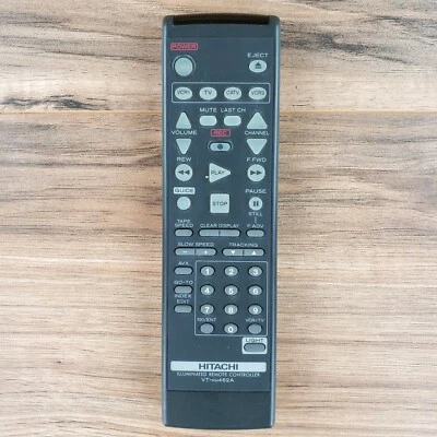 HITACHI VT-RM462A VCR REMOTE CONTROL F362, F362A, f372, VFT462A, VTF352 - Image 1 of 4