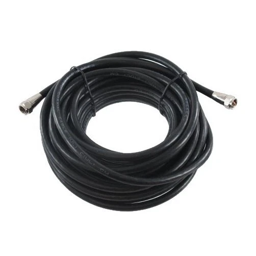 25' RG6 Black Coaxial Cable - Image 1 of 1