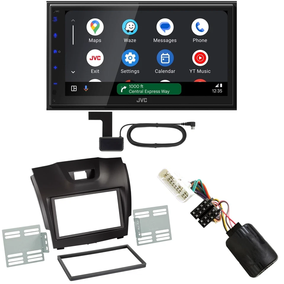JVC KW-M695DBW Android Auto CarPlay Digitalradio Einbauset für Isuzu D-Max 2 - Bild 1 von 1