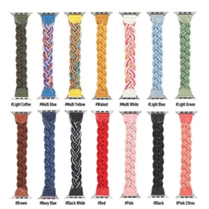 40/46/41/49mm for Apple Watch Series 10 9 8 7 6 SE Nylon Braided Solo Loop Band - Picture 1 of 75