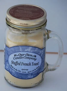 Stuffed French Toast 13oz.Mason Jar Candle by Our Own Candle Company - Picture 1 of 6