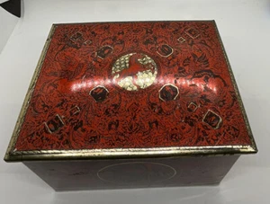 Lata de tabaco Alemania Occidental vintage 6 X 4 pulgadas. Tapa adjunta  - Imagen 1 de 12