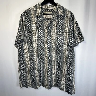 Fieldmaster Hombres Botón Hawaiano Grandpacore Mezcla de Lino Foto 1 de 4