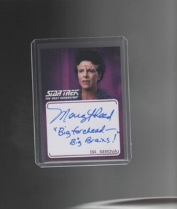 Star Trek TNG Archives & Inscriptions Margaret Reed autograph  