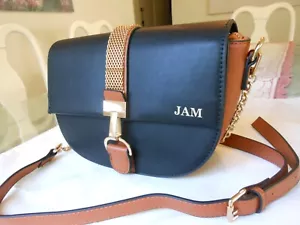 - DAVIS & TOWNE The Milano Crossbody with the "JAM" Initials Handbag - Picture 1 of 11