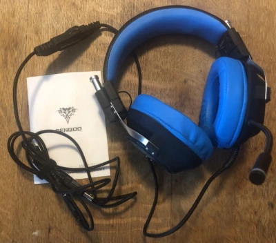 Auriculares para juegos BENGOO G9800 azules ¡Audífonos para CUALQUIER sistema! (PS;Xbox;PC, etc.) Foto 1 de 4