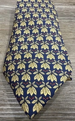 Corbata HERMES Paris Azul Marino Ojos Dorados Lujo Diseñador Negocios Informal FRANCIA 🇫🇷 Foto 1 de 4