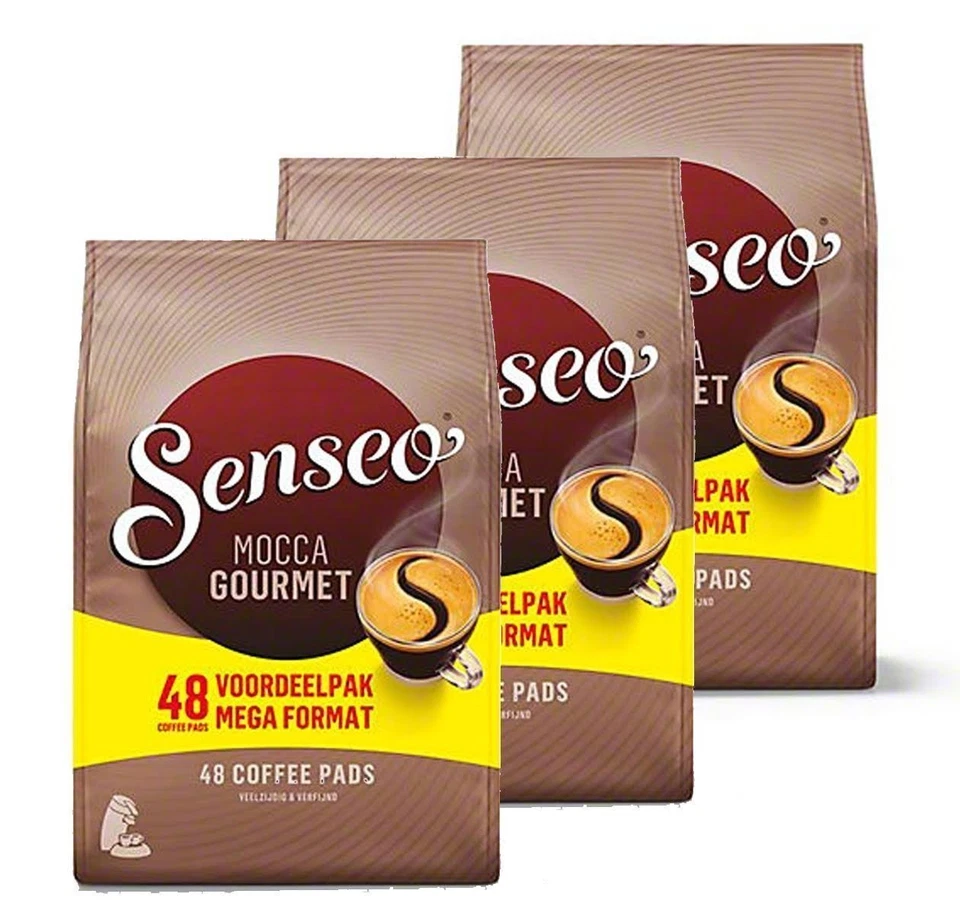 Senseo Mocca Gourmet Coffee Pods 144-count Pods 48 Count (Pack of 3)