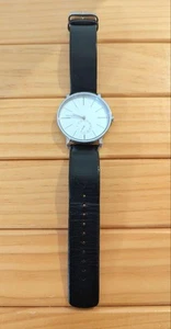 SKAGEN SKW6274 Silver/Black Leather Watch (batteries required) - Picture 1 of 7