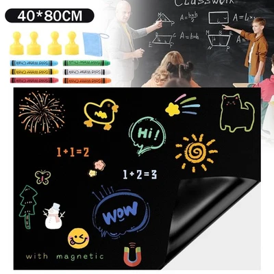 Tafelfolie Klebefolie 40x80cm beschreibbar Dekofolie Selbstklebend inkl. Kreide - Bild 1 von 4