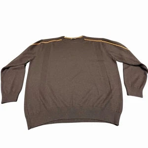 Maglione Uomo Marcelo Sport Marrone Extra Fine Lana Merino Morbido Acrilico Nonno XL - Foto 1 di 11