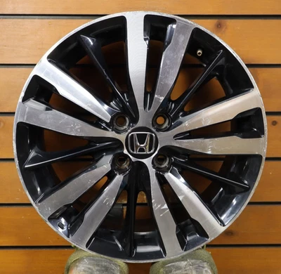 Llanta de aleación Honda Fit 16X6 2015-2020 mecanizada negra 64073 OEM Foto 1 de 4