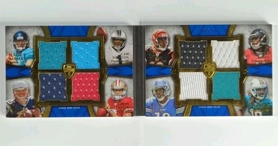 Topps Supreme Football Eight-Piece Relics Patriots, 49ers, Falcons, Lions SP /20 - Image 1 of 4