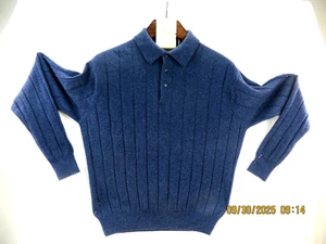 PRONTO UOMO GR. L Herren 100% Kaschmir Made Australia Blau Pullover Sweater - Bild 1 von 22