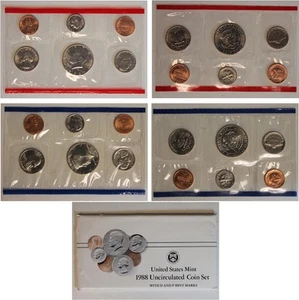 1988 PD US Mint Set (OGP) 10 coins - Picture 1 of 7