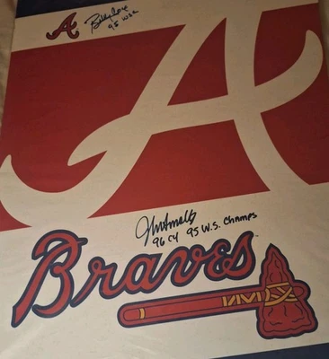 Bobby Cox And John Smoltz Signed 16x20 Poster With Inscriptions JSA COA  - Image 1 of 4