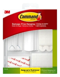 Kit para colgar cuadros Command, ganchos y tiras para colgar cuadros de varios tamaños t... - Imagen 1 de 9