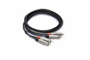 Hosa HRR-001.5X2 PRO STEREO INTERCONNECT, DUAL REAN RCA TO SAME 1.5FT RCA TO RCA - Picture 1 of 1