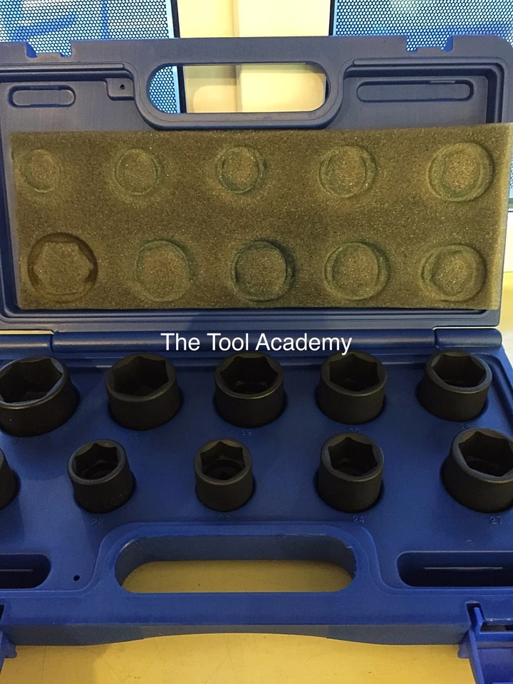 Britool Hallmark 10 Piece 1/2"dr Impact Socket Set 21 - 36mm LHMPSET10