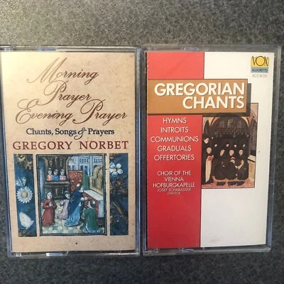 Pair Of Gregorian Chants Prayers Hymns Choir Cassettes Tapes - Image 1 of 4