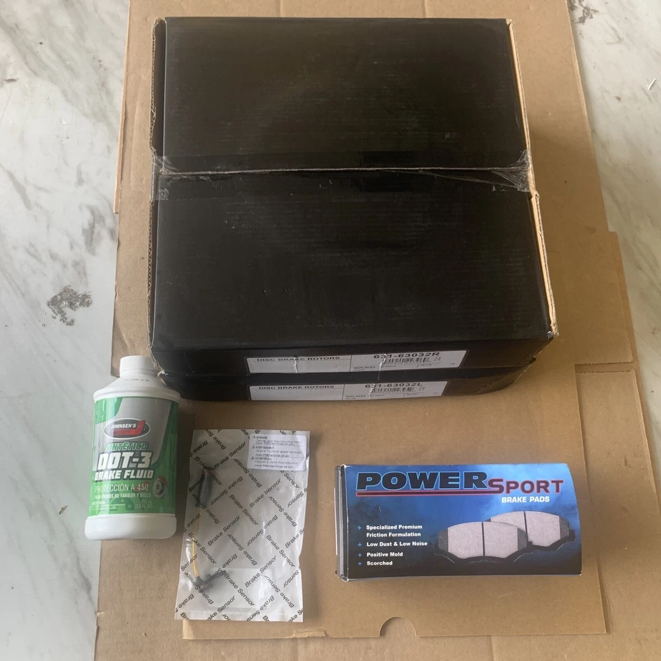 DFC Rear Brake Rotor Set of 2 with Pads for 2006-2007 Mercedes C350 & C280 - Image 1 of 4