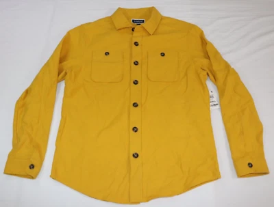 Club Room Men's Cotton Chamois Shirt Jacket Maize Gold Size S - Image 1 of 2