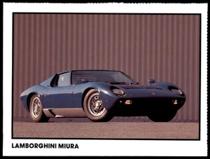 Lamborghini Miura 4 x 5.5 Inch RGA Car Collectors Card c1989 - Bild 1 von 2